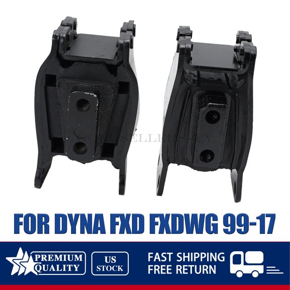 Front Rear Isolator Motor Mounts For 1999-2017 Dyna FXD/FXDWG 47564-99 47583-90B