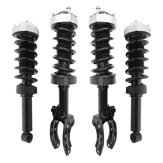 Unity Automotive 4-11117-15240-001 Front and Rear Complete Strut Assembly Kit 2011-2017 Volkswagen Touareg