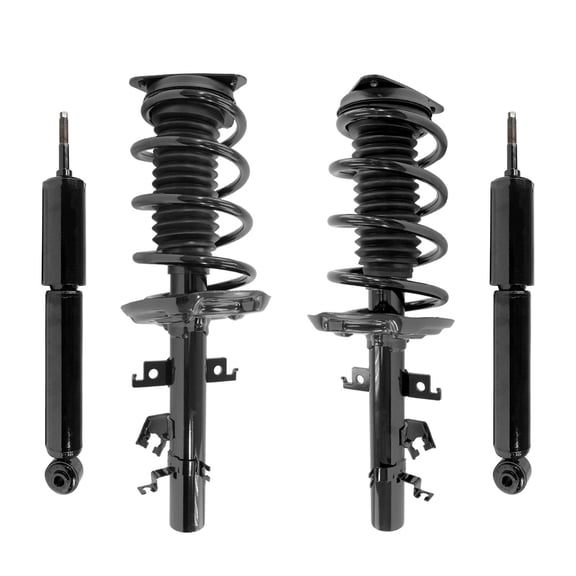 Unity Automotive 4-13661-255510-001 4 Wheel Strut & Shock Absorber Kit Fits 2017-2021 Nissan Qashqai