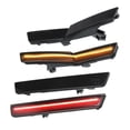 thumbnail image 1 of Front Rear LED Side Marker Light 68195796AB for Dodge Challenger Black Lens Amber Red LED Light 2 Pair, 1 of 6