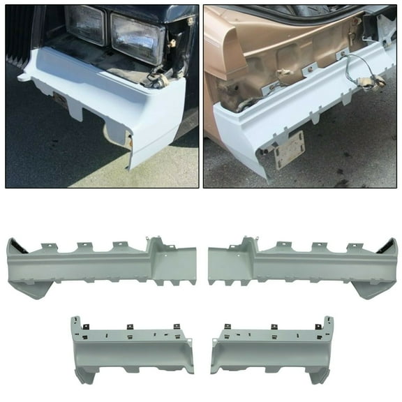 Front Rear LH+RH ABS Bumper Fillers Set Fit 84-87 Buick Regal Grand National
