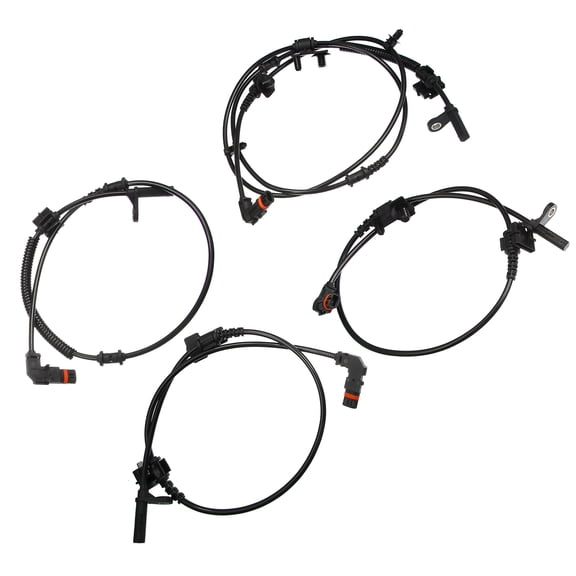 Unique Bargains Front Rear Left Right ABS Sensor Wheel Speed Sensor for Dodge Charger 2006-2010 ALS1931 Black 1 Set