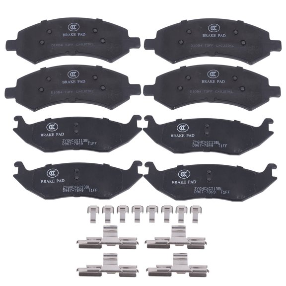 Front + Rear Left + Right Ceramic Brake Pads P1084+P967 by EGOESWELL