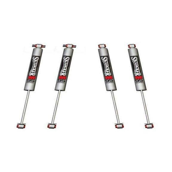 Front & Rear M95 Monotube Shocks Component Box for 2020-2022 Jeep Gladiator, Black