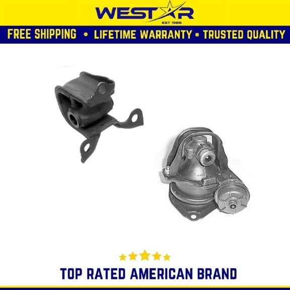 Front & Rear Motor Mount Set 2PCS Compatible for 1995 - 1998 Honda Odyssey 2.2L / 2.3L Replaces 8026 8984