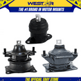 thumbnail image 1 of Front & Rear Motor Mount Set 3PCS for Auto Trans 03-07 Honda Accord 2.4L, 1 of 5