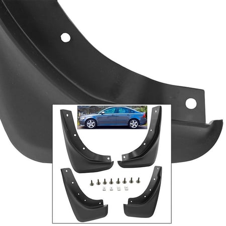 Front Rear Mud Flaps Splash Guards 2008-2011 Volvo S40 Mudguards
