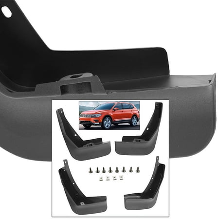 Front Rear Mud Flaps Splash Guards 2018-2019 Volkswagen Tiguan Mudguards