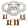thumbnail image 1 of Brake Rotors & Pads for Polaris General 1000 HE 2018 2019 Front & Rear MudRat, 1 of 6