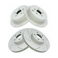 thumbnail image 1 of Front & Rear Performance Drilled Slotted Brake Rotor Kit For Subaru, 1 of 6