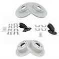 thumbnail image 1 of Front Rear Posi Ceramic Brake Pad Performance Drilled Slotted Coated Rotors, 1 of 1