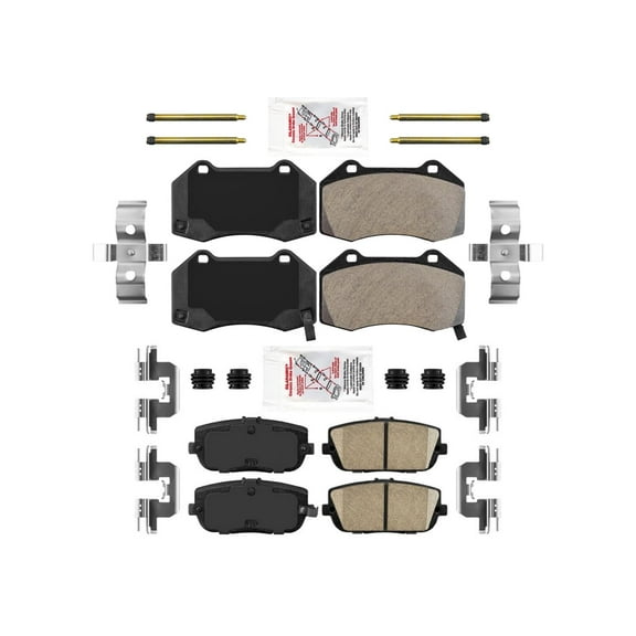Front + Rear Premium Disc Brake Pads For Mazda MX5 Miata 16-23 w Brembo Braking