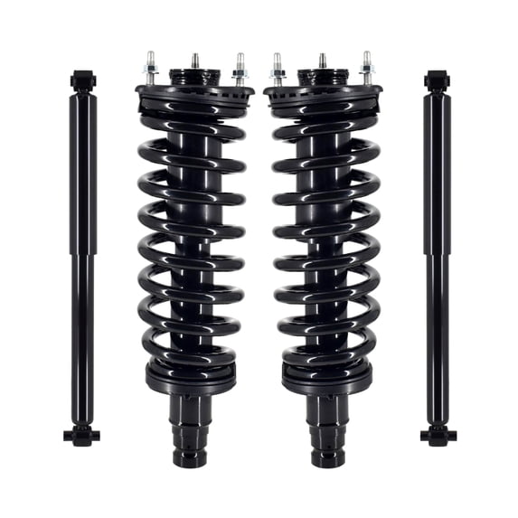 Front - Rear Quick Complete Strut-Coil Spring For 2002-2009 Chevrolet Trailblazer