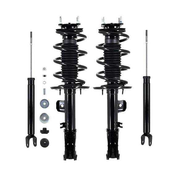Front-Rear Quick Complete Strut- Shock For 2011 2012 Ford Explorer AWD
