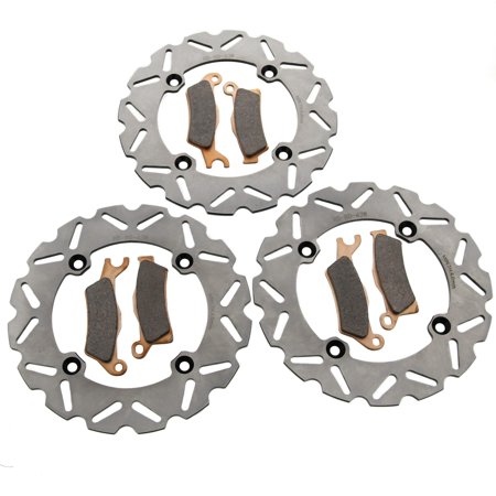 Front & Rear RipTide Brake Rotors & Pads fit Can-Am Outlander 570 XT 2016 - 2023