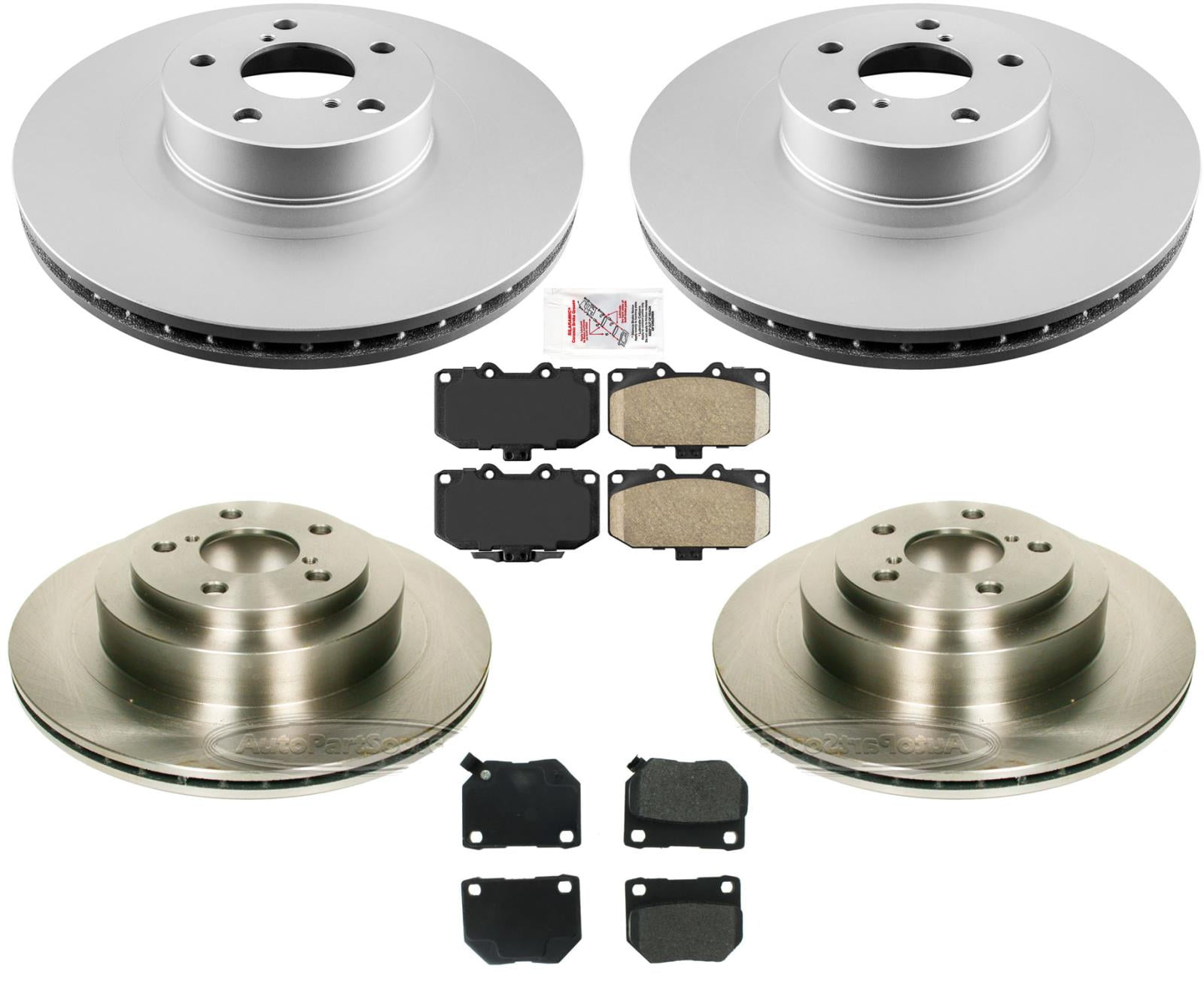 Front Rear Rotors & Brake Pads fits for Subaru Impreza WRX 2.5L Turbo