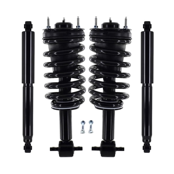 Set of 4 Front-Rear Quick Complete Strut-Coil Spring Assembly For 2007-2010 GMC Yukon RWD