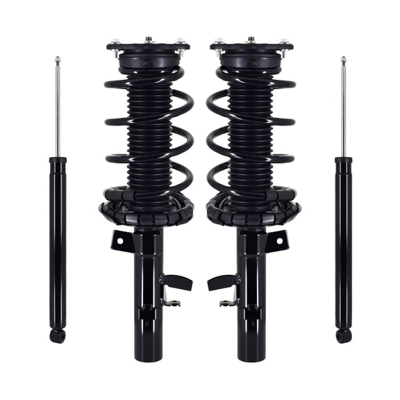 Front - Rear Set of 4 Quick Complete Strut-Coil Spring For 2012-2013 Ford Focus