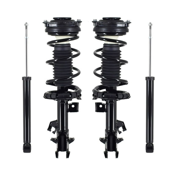Front - Rear Set of 4 Quick Complete Strut-Shock For 2007-2012 Nissan Versa