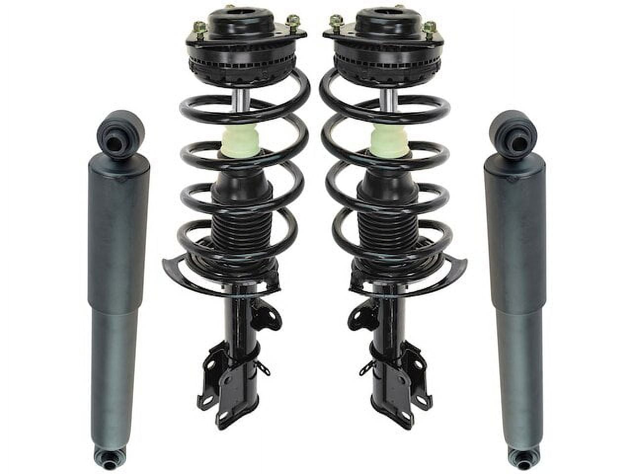 Front and Rear Shock Strut and Coil Spring 4 Piece Set Compatible