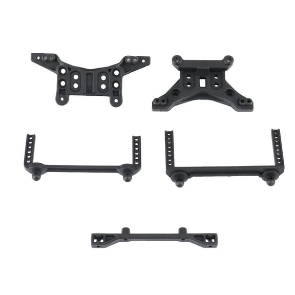 Front & Rear Shock Towers Body Posts Set for HBX 16889 16889A 16890 16890A 1601 1602 RC Car Parts Accessories plastic black,1 x Shock Towers Set(Front&Rear) 1 x Body Posts Set(Front&Rear)