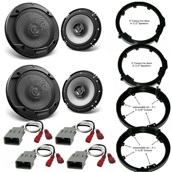 Front / Rear Speaker Adapters + Harness For Select Honda and Acura Vehicles