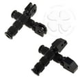 thumbnail image 1 of Front Rear Sport Foot Peg Set Black For Honda CBR 600 04+ Kit Rider Passenger, 1 of 3
