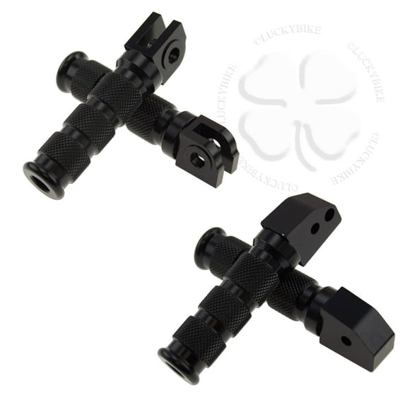 Front Rear Sport Foot Peg Set Black For Honda CBR 600 04+ Kit Rider Passenger