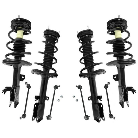 Front & Rear Spring Struts & Sway Bar Links for Toyota Camry SE 3.5L 12-17