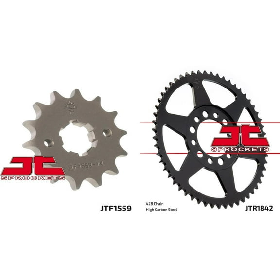 Front & Rear Sproket Kit TW200 G,H,K,L,M,N,P,R,S,T,V,W,X,Y,Z,A,B1,D1,E1,F1,G1-3XT,5RS 95-16 JT Sprockets