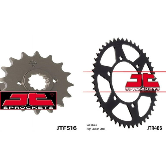 Front & Rear Sproket Kit for KAWASAKI GPX250 R-EX250F2-F4,F6-F19 88-05 JT Sprockets