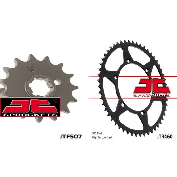 Front & Rear Sproket Kit for KAWASAKI KX250 D2 86 JT Sprockets