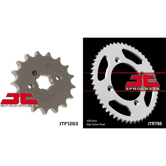 Front & Rear Sproket Kit for SUZUKI RM80 K,L,M,N,P,R,S,T,V,W,X,Y,K1-USA 86-01 JT Sprockets