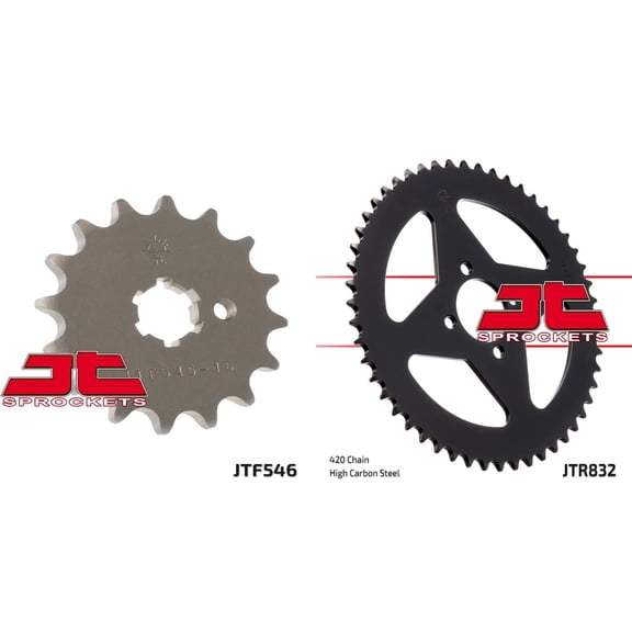 Front & Rear Sproket Kit for YAMAHA DT50 U,W,A-DT-L/C-USA 88-90 JT Sprockets