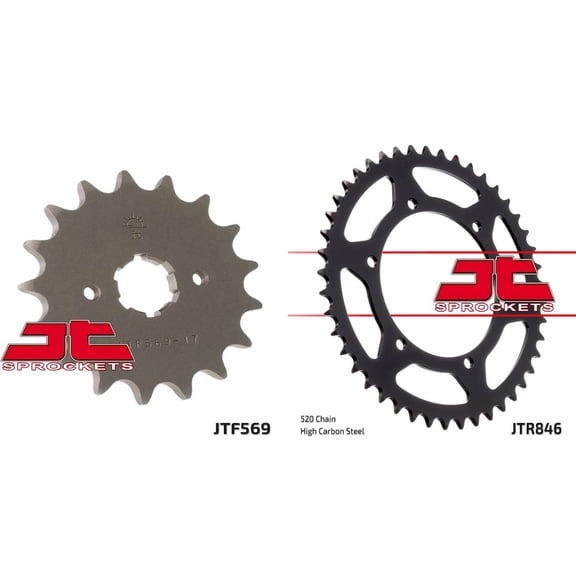 Front & Rear Sproket Kit for YAMAHA RZ250 L,FN,FS,T,W-Australia 84-91 JT Sprockets