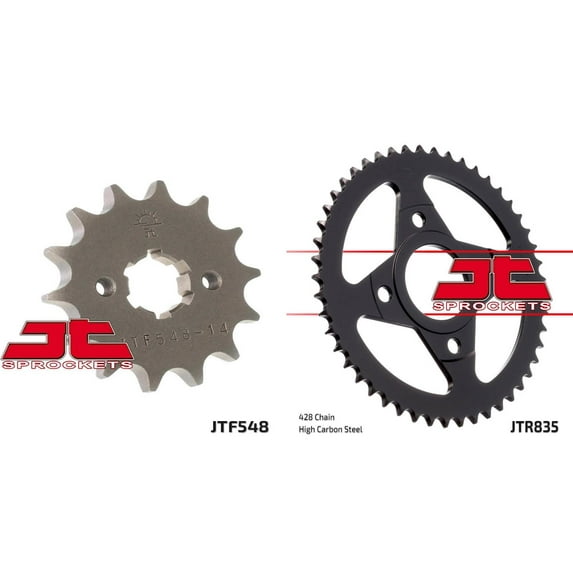 Front & Rear Sproket Kit for YAMAHA SR125-Spain 82-97 JT Sprockets