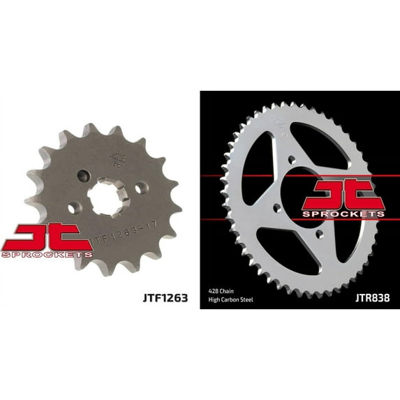 Front & Rear Sproket Kit for YAMAHA T110 C Crypton-New-Greece After 10 JT Sprockets
