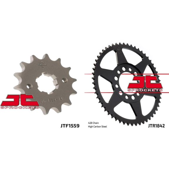 Front & Rear Sproket Kit for YAMAHA TW200 T,U,W,A,B,D,E,F-USA 87-94 JT Sprockets