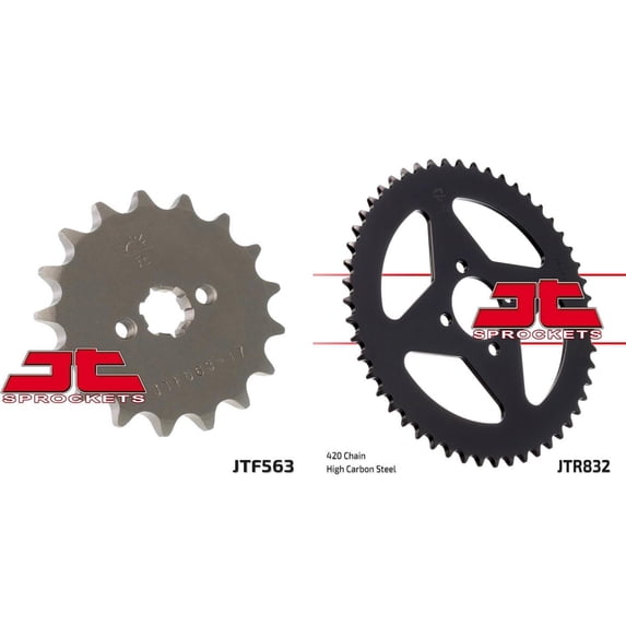 Front & Rear Sproket Kit for YAMAHA TY50 M-Germany 78-81 JT Sprockets