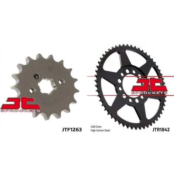 Front & Rear Sproket Kit for YAMAHA XT125-France 82-87 JT Sprockets