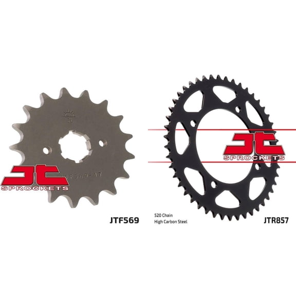 Front & Rear Sproket Kit for YAMAHA XV250 U,W,A Route 66-USA 88-90 JT Sprockets