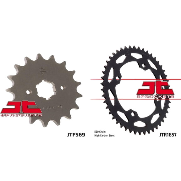 Front & Rear Sproket Kit for YAMAHA YFZ350 T,U Banshee 87-88 JT Sprockets