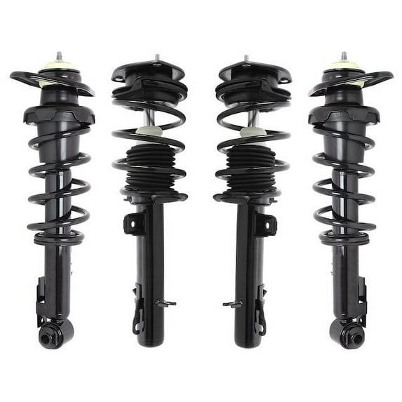 Front and Rear Strut Assembly 4 Piece Kit - Compatible with 2007 - 2015 Mini Cooper (Excludes Convertible and JCW Models) 2008 2009 2010 2011 2012 2013 2014