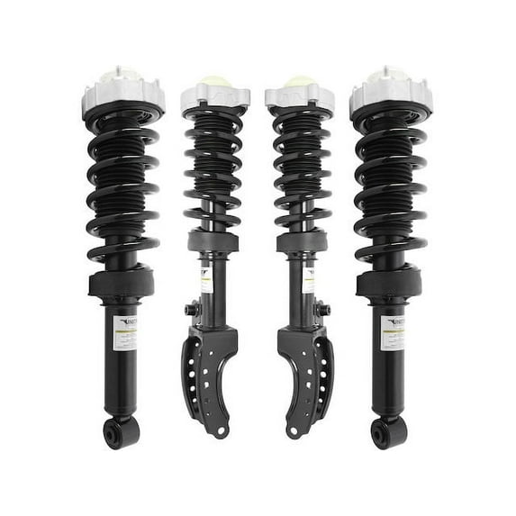 Front and Rear Strut Assembly Kit - Compatible with 2007 - 2015 Audi Q7 AWD (Excludes Air and Electronic Suspension) 2008 2009 2010 2011 2012 2013 2014