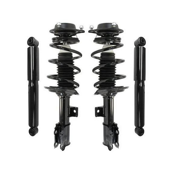 Front and Rear Strut and Coil Spring Assembly Kit - 4 Piece - Compatible with 2011 - 2016 Hyundai Elantra Sedan (Excludes Hatchback Models) 2012 2013 2014 2015