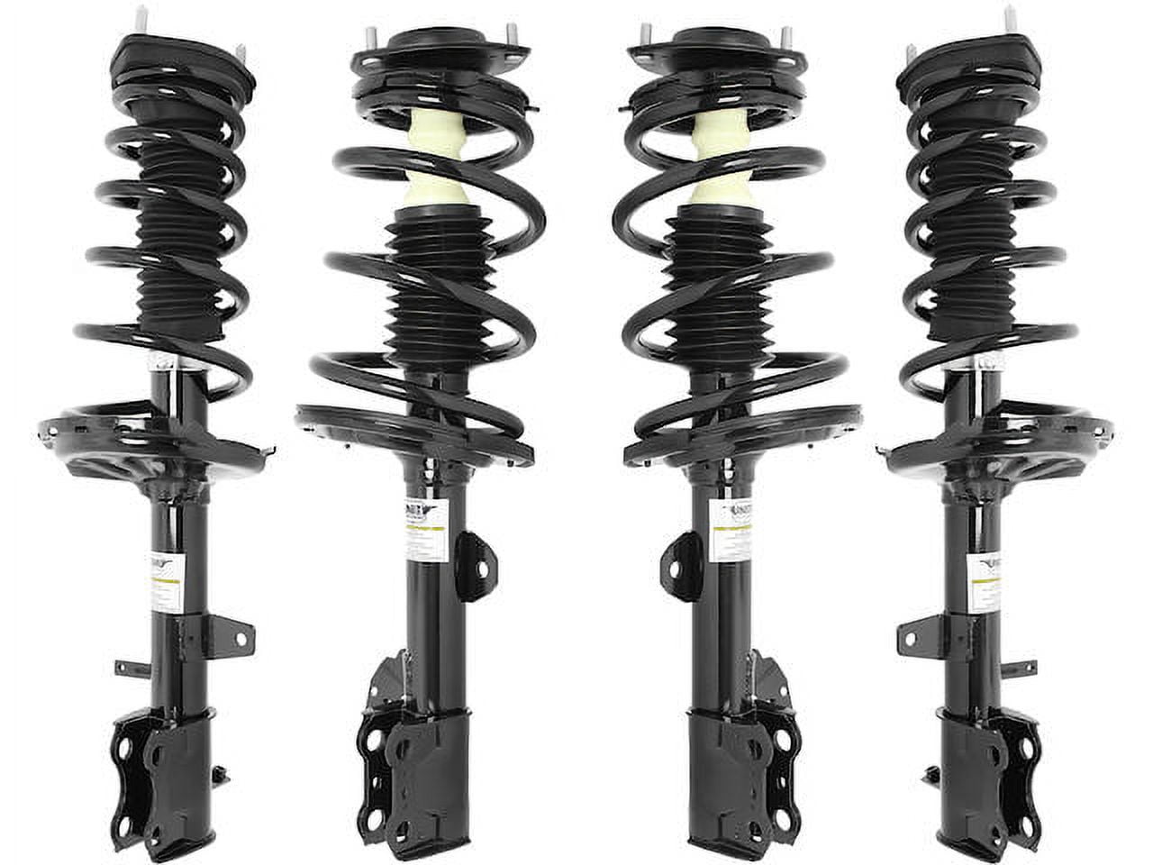 Front and Rear Strut and Coil Spring Assembly - Set of 4 - Compatible with 2008 - 2013 Toyota Highlander AWD (Excludes Sport Suspension and FWD Models) 2009 2010 2011 2012