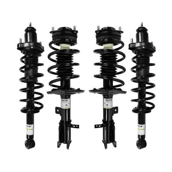 Front and Rear Strut and Coil Spring Assembly - Set of 4 - Compatible with 2008 - 2014 Dodge Avenger FWD (Excludes Convertible) 2009 2010 2011 2012 2013