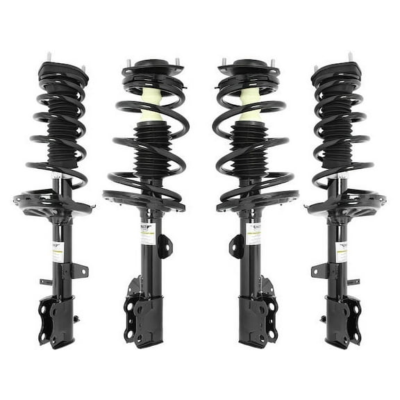 Front and Rear Strut and Coil Spring Kit - 4-Piece - Compatible with 2008 - 2013 Toyota Highlander AWD (Excludes Models with Sport Suspension and Front Wheel Drive) 2009 2010 2011 2012