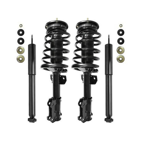 Front and Rear Strut and Coil Spring and Shock Absorber Assembly Kit - 4 Piece - Compatible with 2005 - 2010 Ford Mustang (Excludes with Performance Suspension) 2006 2007 2008 2009