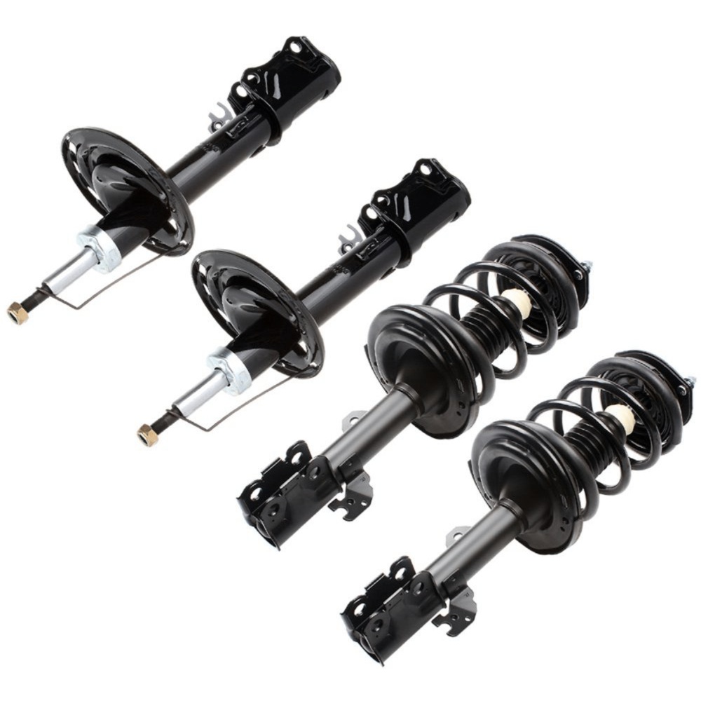 Front and Rear Strut and Shock Absorber Assembly - Complete Set with ...